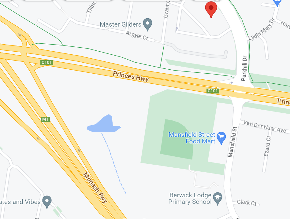 Map location of Berwick retirement village