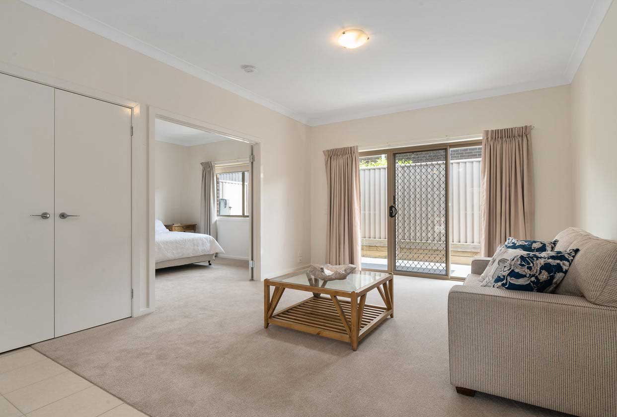 Lounge room in a Carrum Downs villa