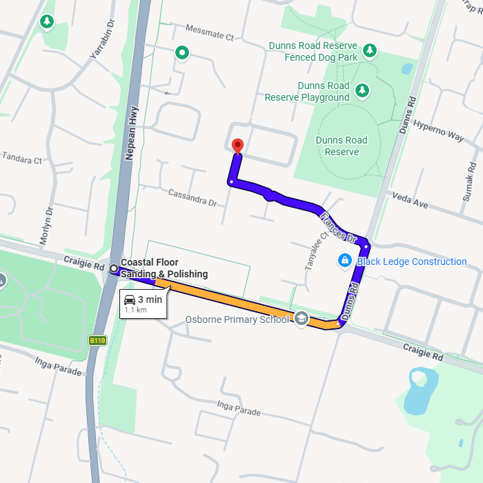Map location of Mount Martha retirement village